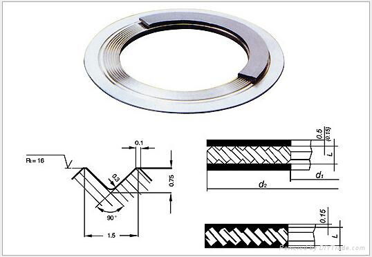 Kammprofile Gasket with Loose Outer Ring