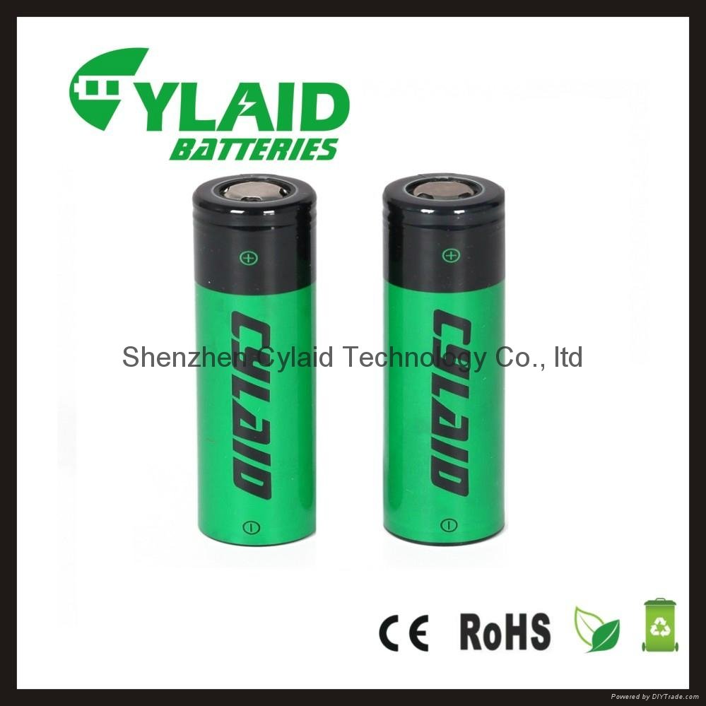 Cylaid high drain 40A IMR 18650 battery 2200mAh 3.7v li-ion vapor mod battery