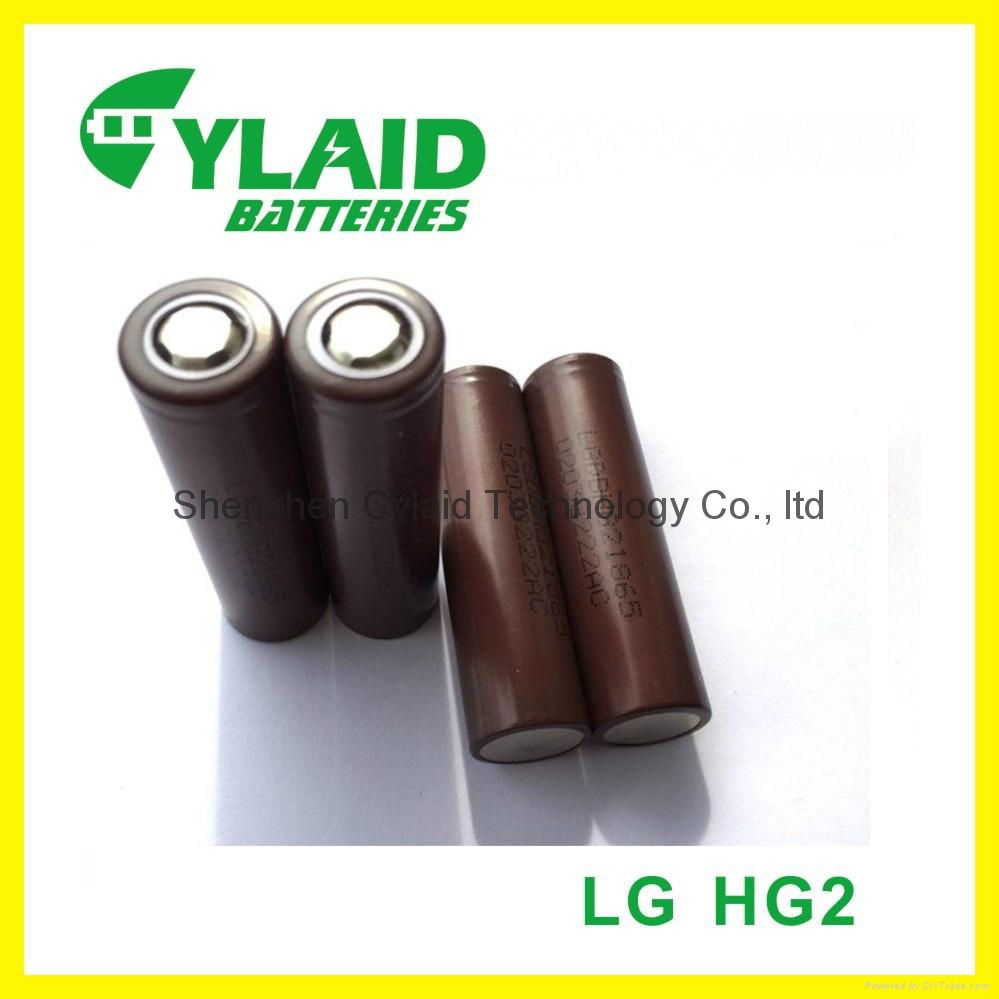 2016 Hot In stock LG hg2 18650 3000mah flat top original lg he2/lg he4/lg hg2