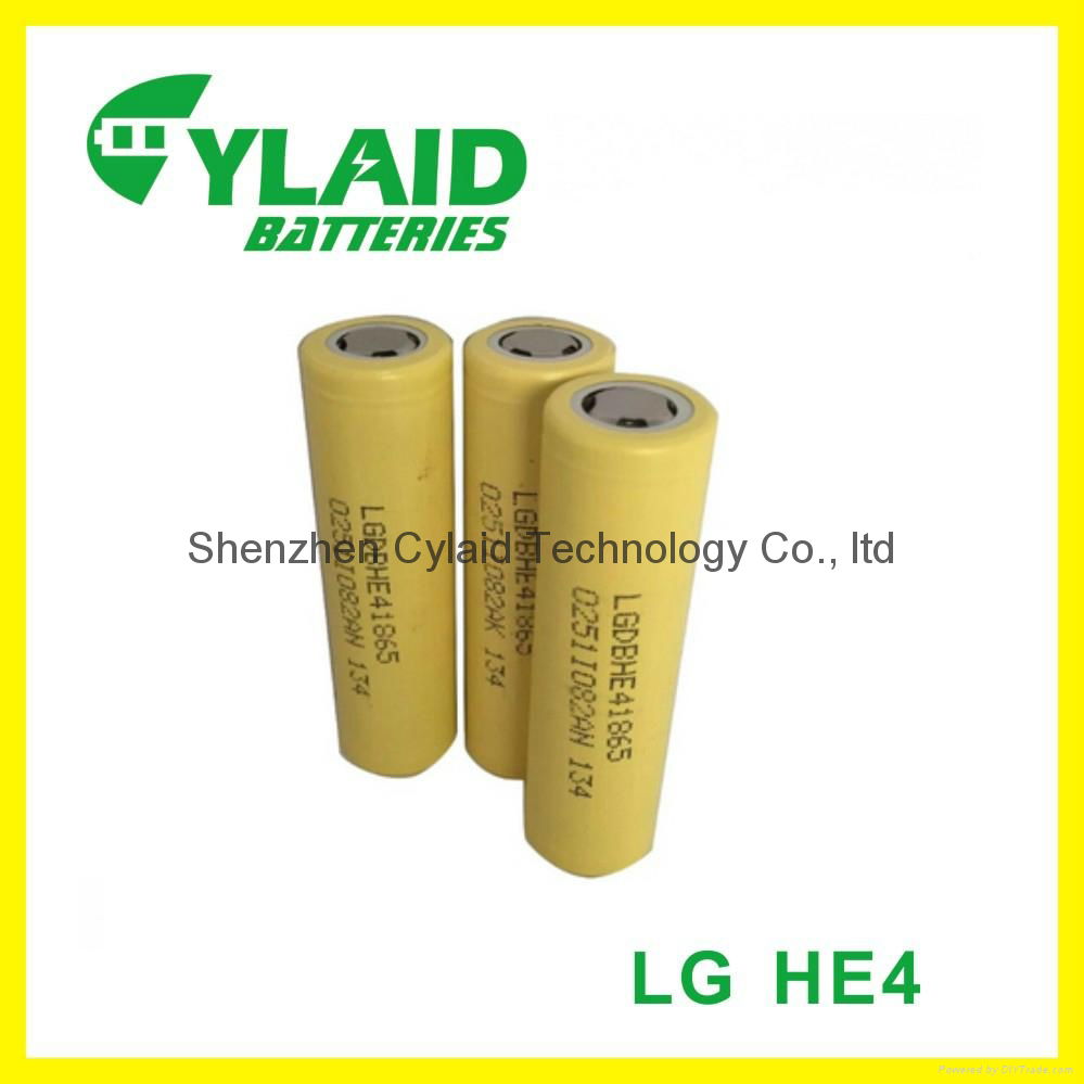 2016 wholesale yellow LG 18650 2500mah power bank 3.7v high discharge battery