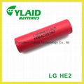 Hot Sale! LG HE2 2500mah 20A 18650 flat