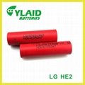 Hot Sale! LG HE2 2500mah 20A 18650 flat top 3.7v li-ion 18650 battery Cell 3