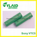 Hot selling free sample for ecigs mod battery sony vtc 5 2600mAh rechargeable 1