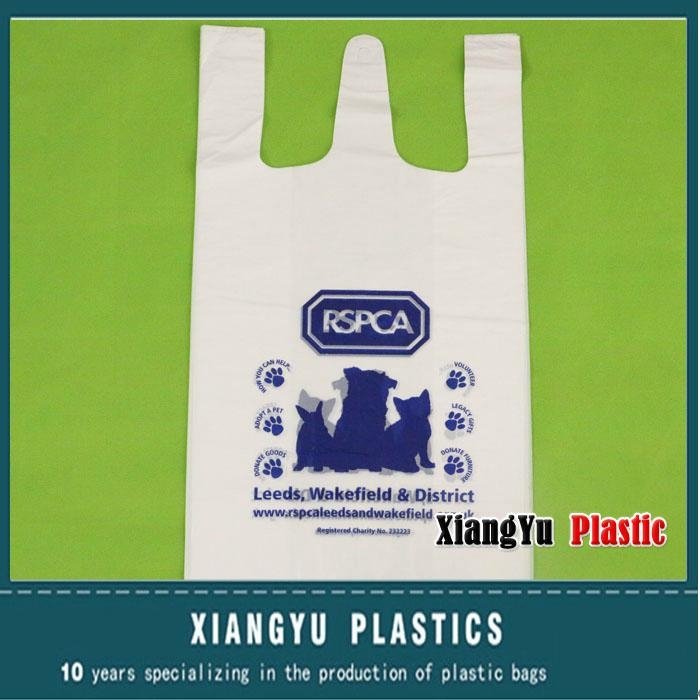 Plastic t shirt bag for shopping 5