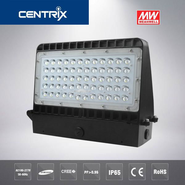  3 Years Warranty High Quality IP54 UL DLC Listed 120W LED Wall Pack Light 4