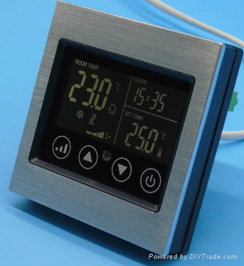 IEC Certificate Programmable Timer Smart Touch Screen Fan Coil Thermostat  1