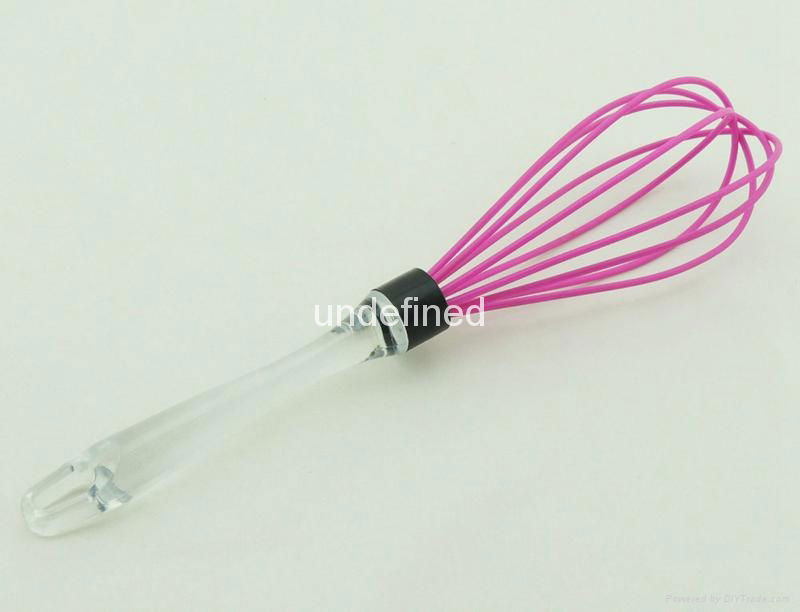 Hot Selling type Handheld Silicone Egg Whisk Manual egg Beater 3