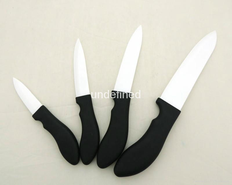 Good Quality White Blade Sharp Kitchen Ceramic Knife Set 3