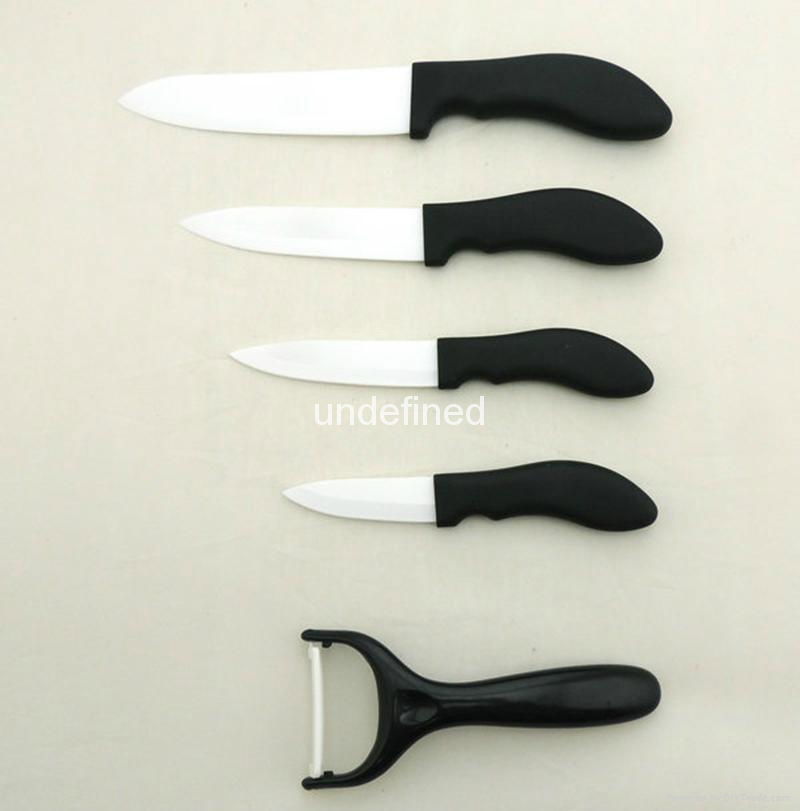 Good Quality White Blade Sharp Kitchen Ceramic Knife Set 4