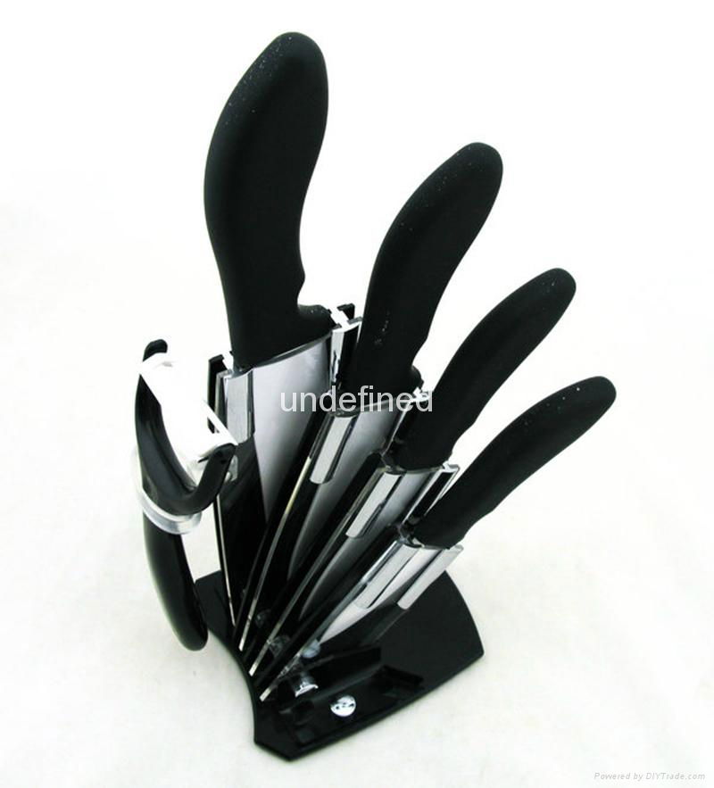 Good Quality White Blade Sharp Kitchen Ceramic Knife Set 5