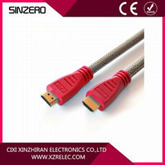 gold plated 1.4v hdmi cable support