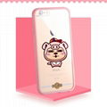 PUZOO Hot Sale Cute TPU+PC Transparent