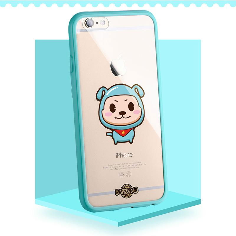 PUZOO Hot Sale Cute TPU+PC Transparent for iphone 6/6s Plus phone cover  3