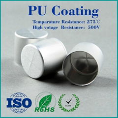 Electrolytic capacitor aluminum coating