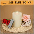 Moving wick flameless led candle