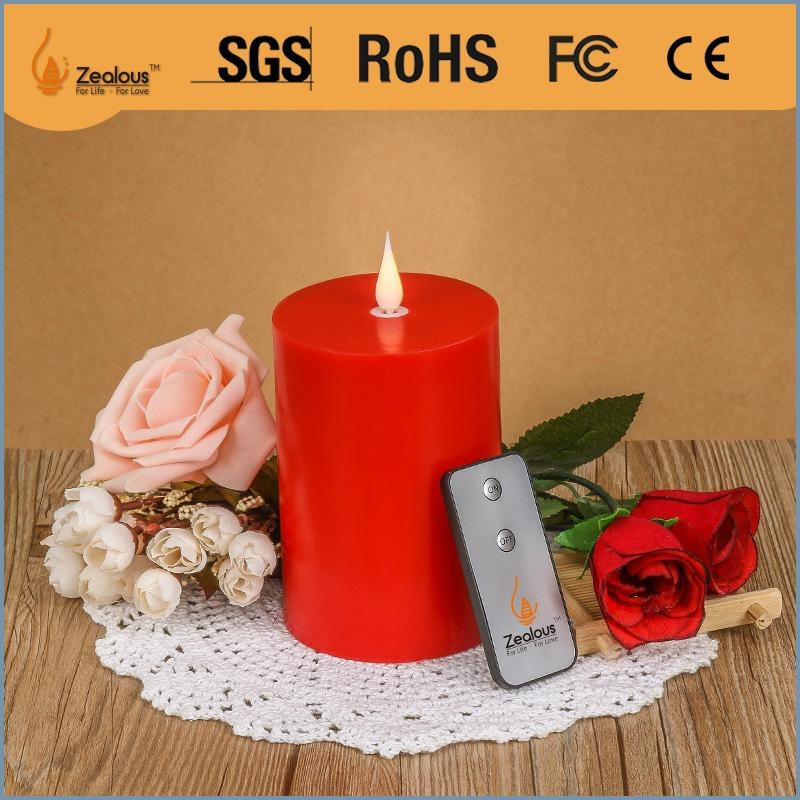 Moving wick flameless led candle xh0013 Zealous (China Manufacturer