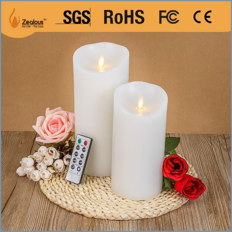 Moving wick flameless led candle 4