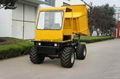 4WD diesel engine garden wheel type transporter