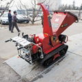 Mini Mobile Garden Wood Chipper with Pneumatic pruning 9