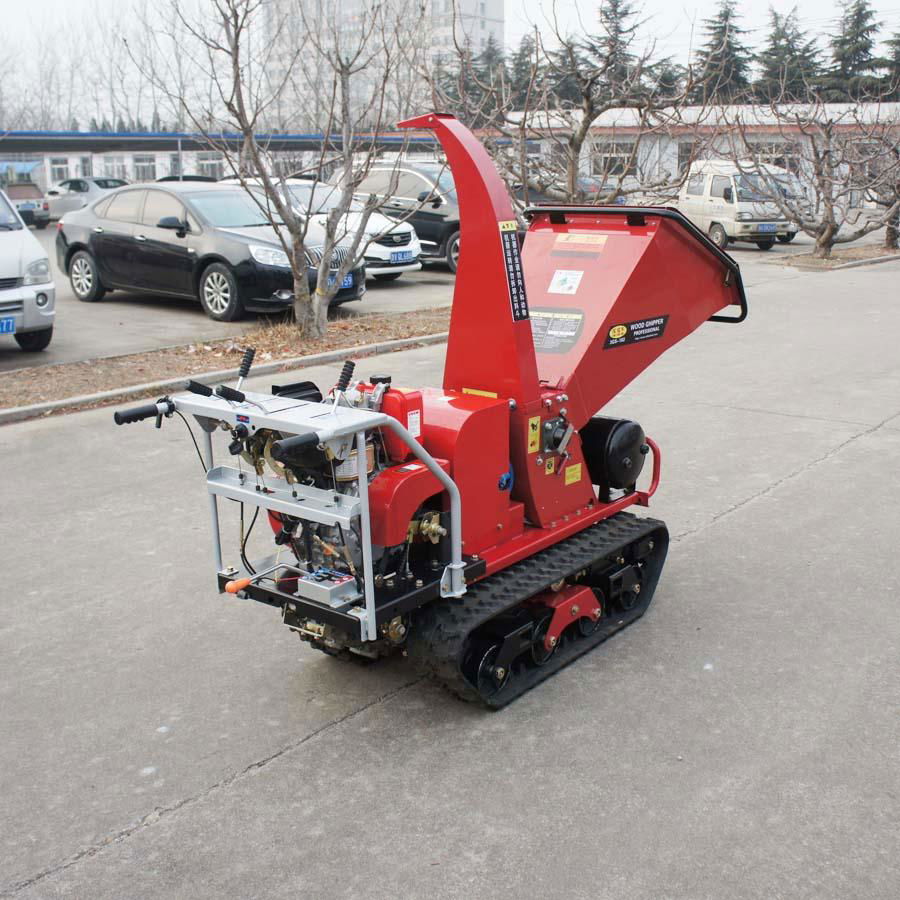 Mini Mobile Garden Wood Chipper with Pneumatic pruning 5