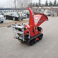 Mini Mobile Garden Wood Chipper with Pneumatic pruning 5