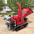 Gasoline engine Powered wood Leaf Chipper Shredder 4