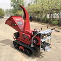  Mini crawler Wood Chipper and wood splitter 4