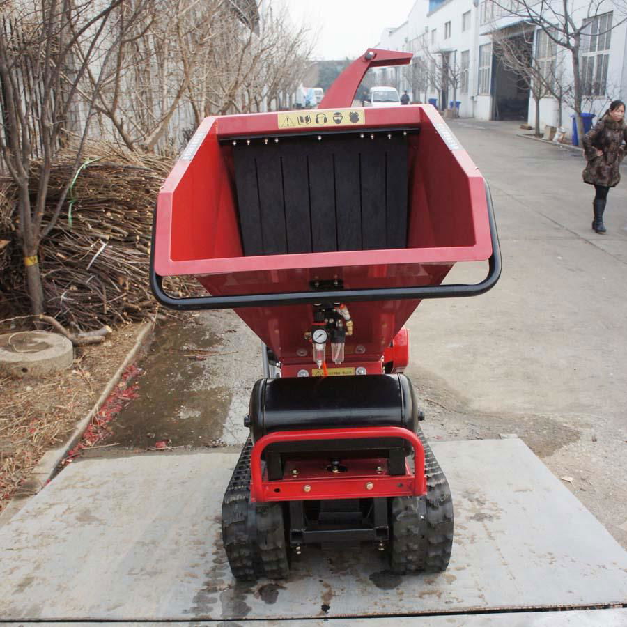  Mini crawler Wood Chipper and wood splitter 5