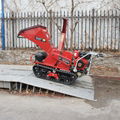  Mini crawler Wood Chipper and wood splitter 7