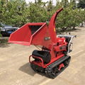  Mini crawler Wood Chipper and wood splitter 8