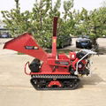  Mini crawler Wood Chipper and wood splitter 9