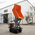 Mini Crawler type Pista Dumper with lift container 