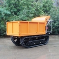 Loading 1000KG micro crawler dumper for fruits garden 11