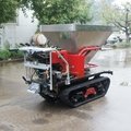 mini crawler type hydraulic motor drive fertilizer spreader