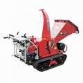  Mini crawler Wood Chipper and wood splitter 3