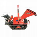 Mini crawler self propelled type wood shredder