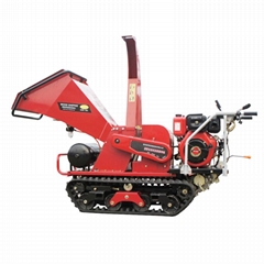 Mini Mobile Garden Wood Chipper with Pneumatic pruning