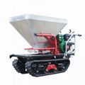 mini crawler type hydraulic motor drive fertilizer spreader 1