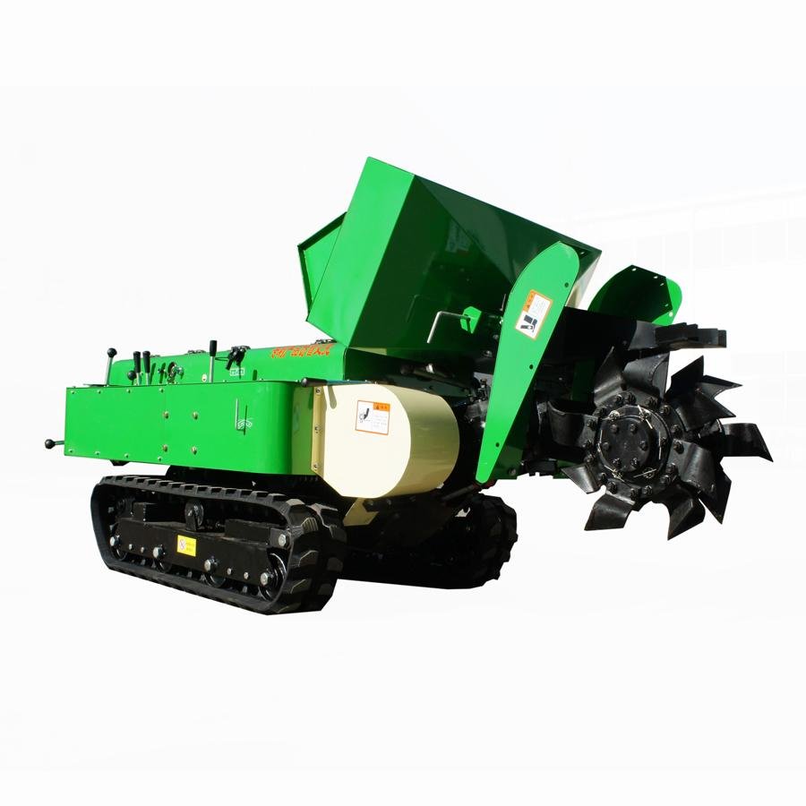 garden multifunction crawler tractor with power sprayer 4