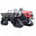 4WD Triangular Tracked transporter Tractor