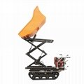 palm oil garden Crawler type dumper with lift container 6
