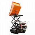  palm oil garden Crawler type dumper with lift container 7