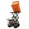  palm oil garden Crawler type dumper with lift container