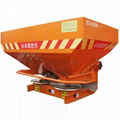 PTO driven double disc gearbox fertilizer spreader