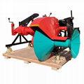 rice field tractor mounted ridger making machine