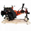 rice field tractor mounted ridger making machine