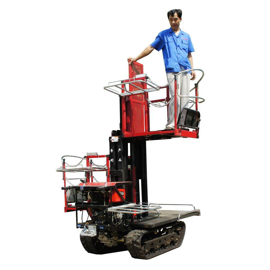 mini crawler type garden diesel engine work platform