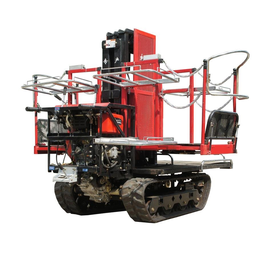 mini crawler type garden diesel engine work platform 3