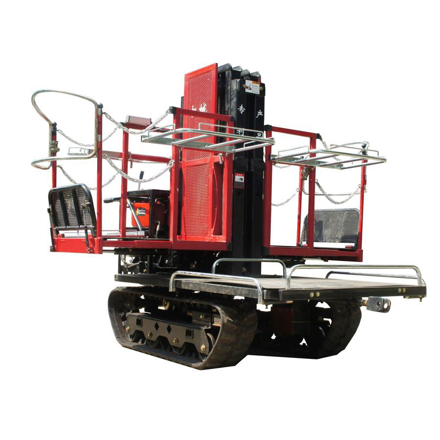 crawler type garden diesel engine transporter work platform 3