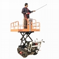 mini crawler gas engine hydraulic lift work platform 